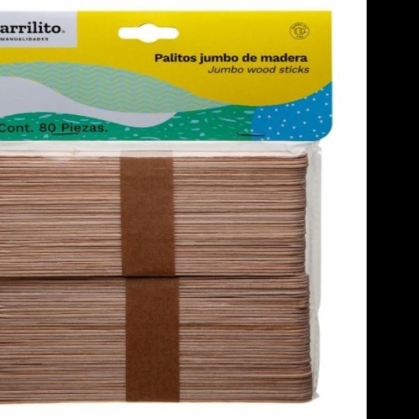 PALITOS PLANOS MAD. COL. 145X18MM JUMBO PPAL2 BOLC802472